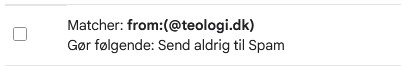 Filtreringen af mails i Gmail