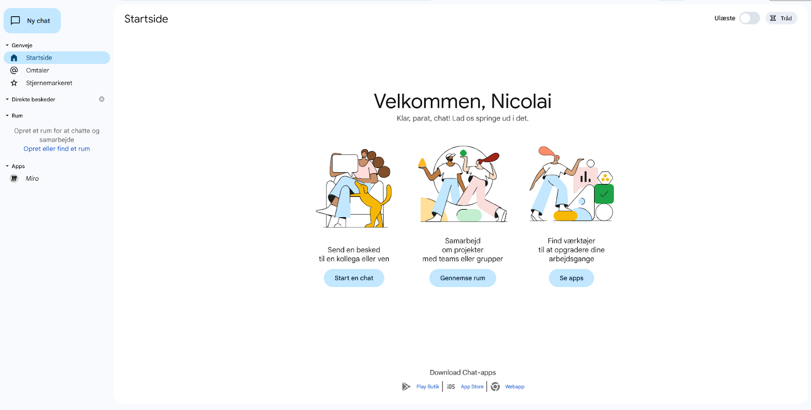 Google Chat i Gmail