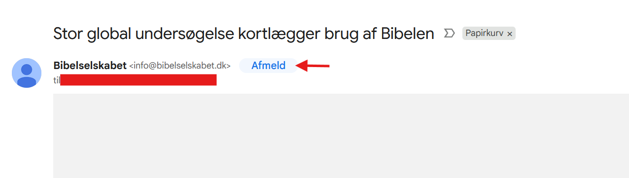 Fjern abonnement fra nyhedsmails direkte i Gmail
